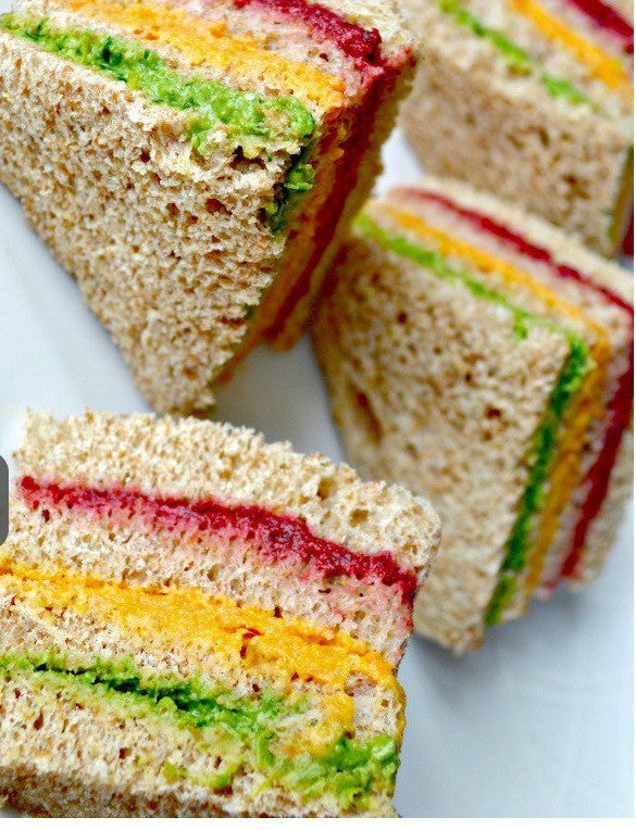 Healthy Rainbow Sandwiches