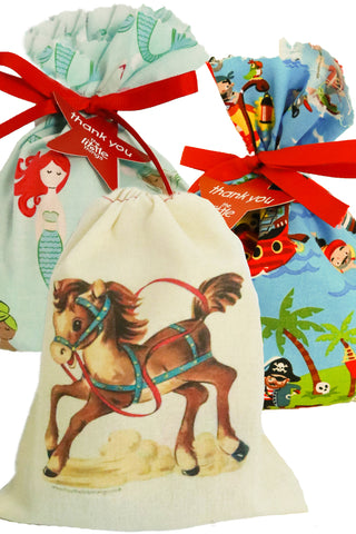 Vintage Fabric Party Bags