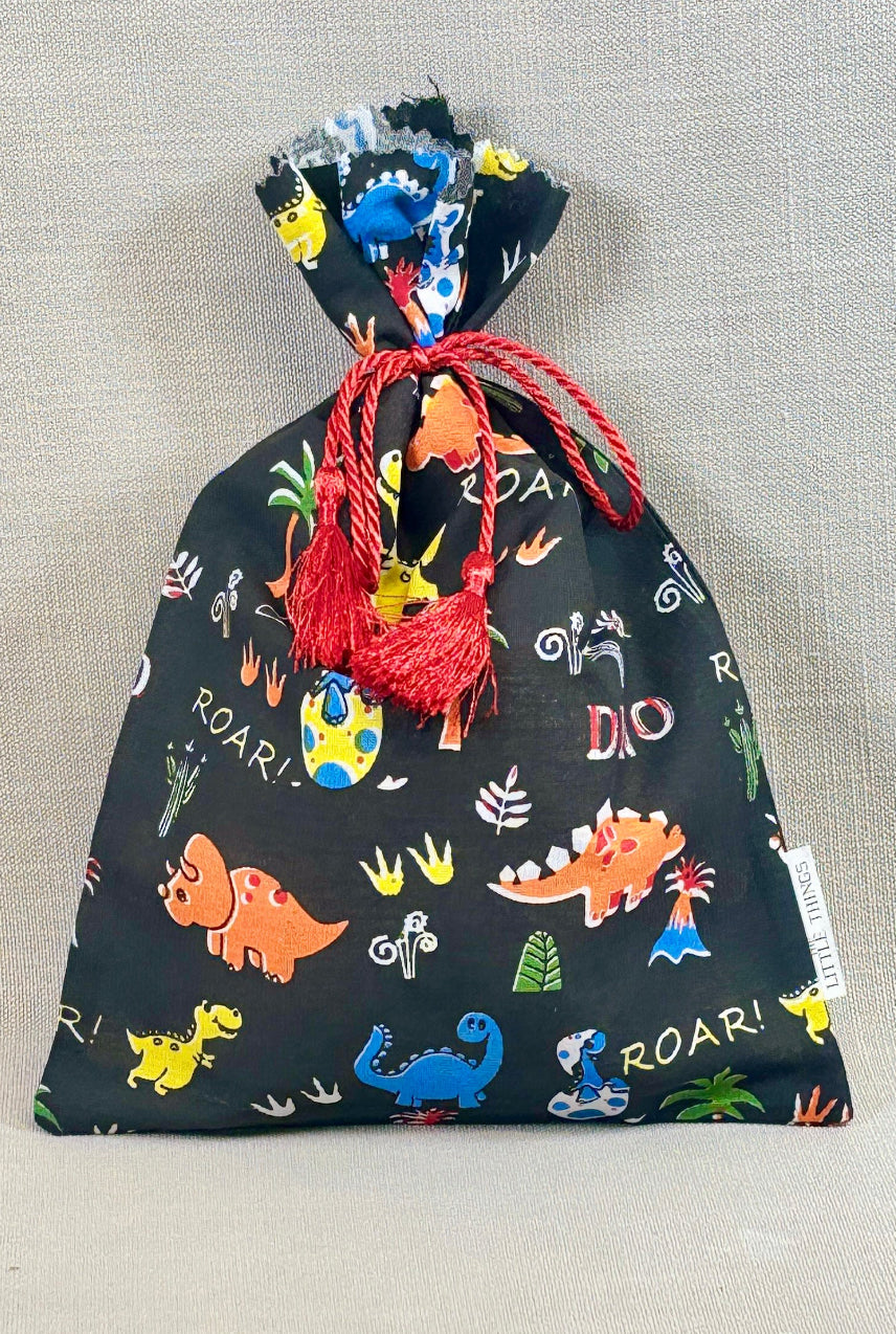 Dinosaur Printed Fabric Party Bag