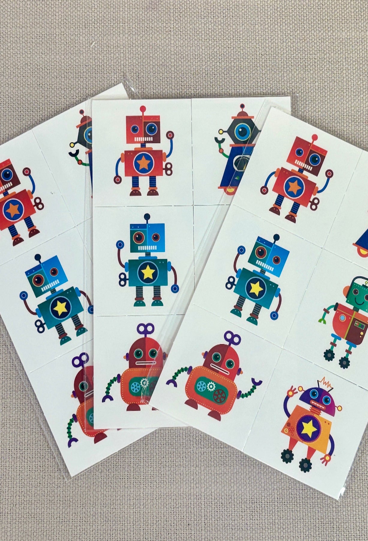 Robot Temporary Tattoos
