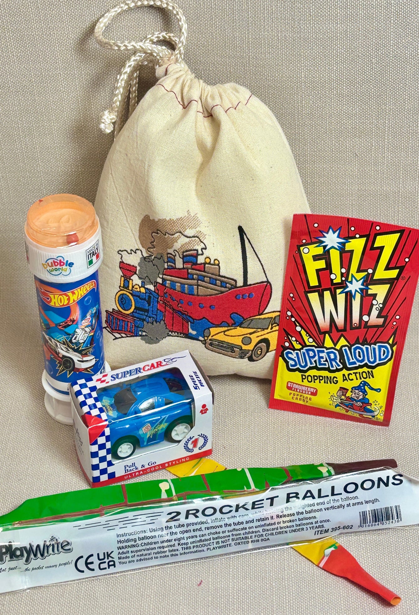 Party Bags -Transport Fun | Pre Filled