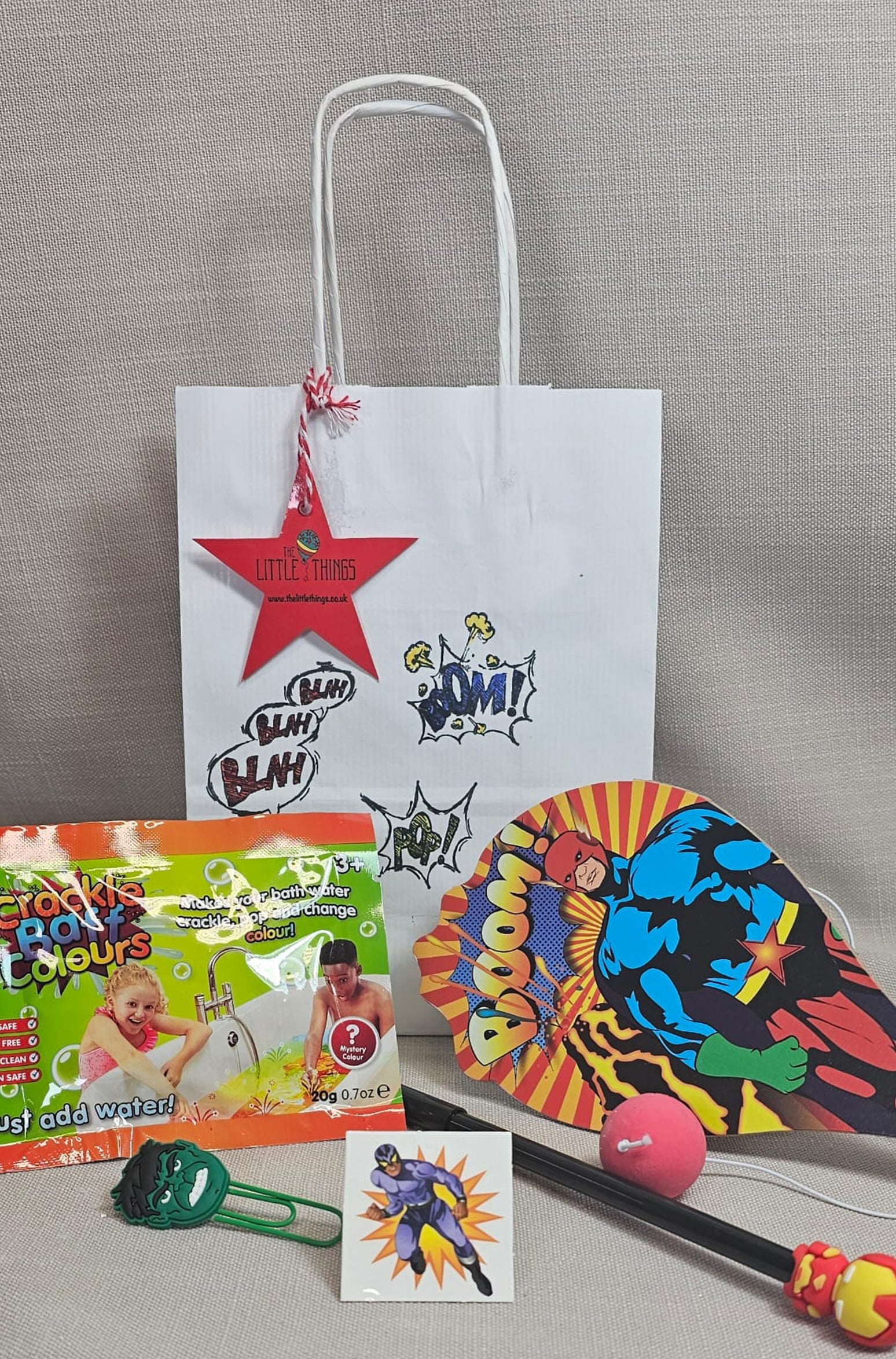 Pre Filled Party Bag-My Big hero | Luxury Paper Party Bags for Kids UK ...