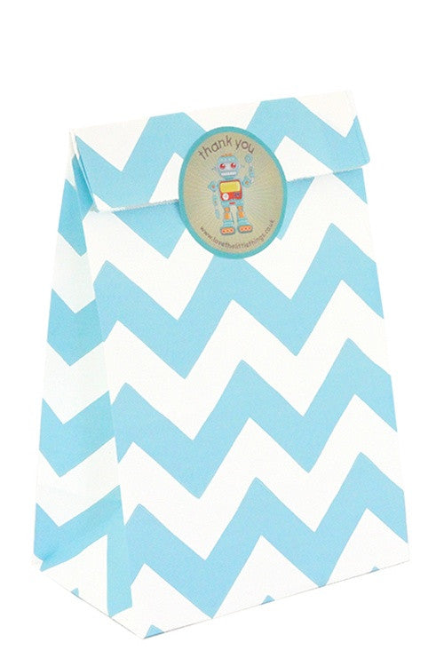 Blue Chevron Classic Party Bag - The Little Things
