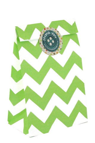 Green Chevron Classic Party Bag - The Little Things