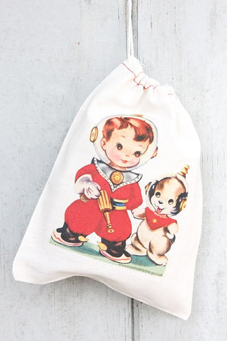 Spaceboy Vintage Fabric Party Bag - The Little Things