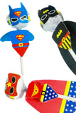 Swizzles lollipops - superhero themed party - The Little Things