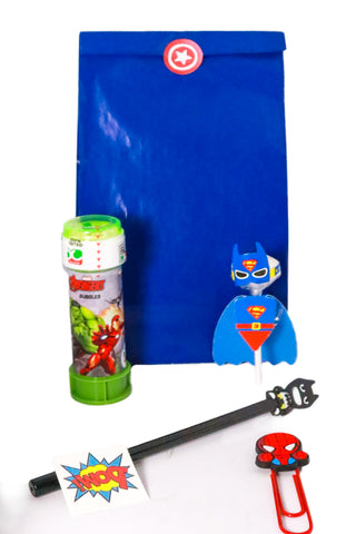 Pre Filled Paper Party Bags-Superhero
