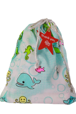 Under The Sea Print Fabric Party Bag - The Little Things