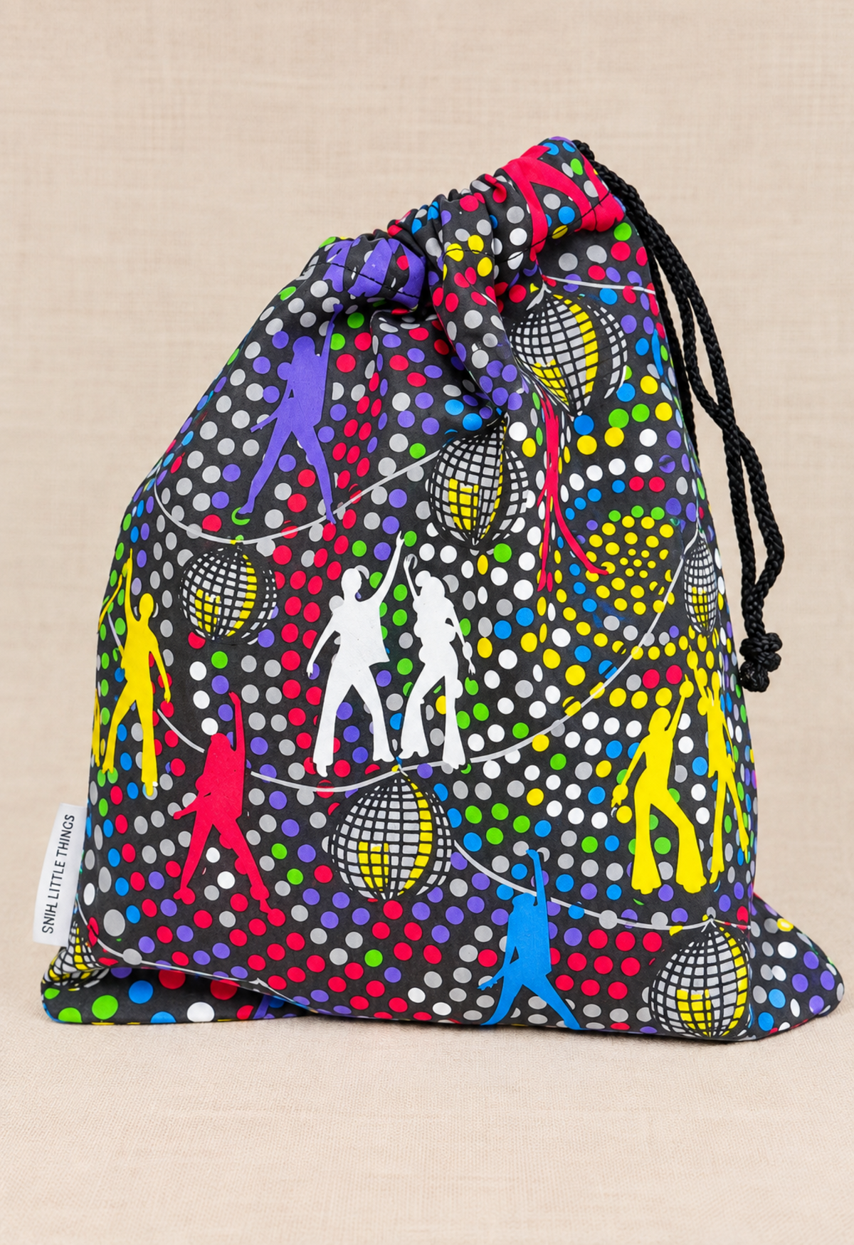 Disco Print Fabric Party Bag