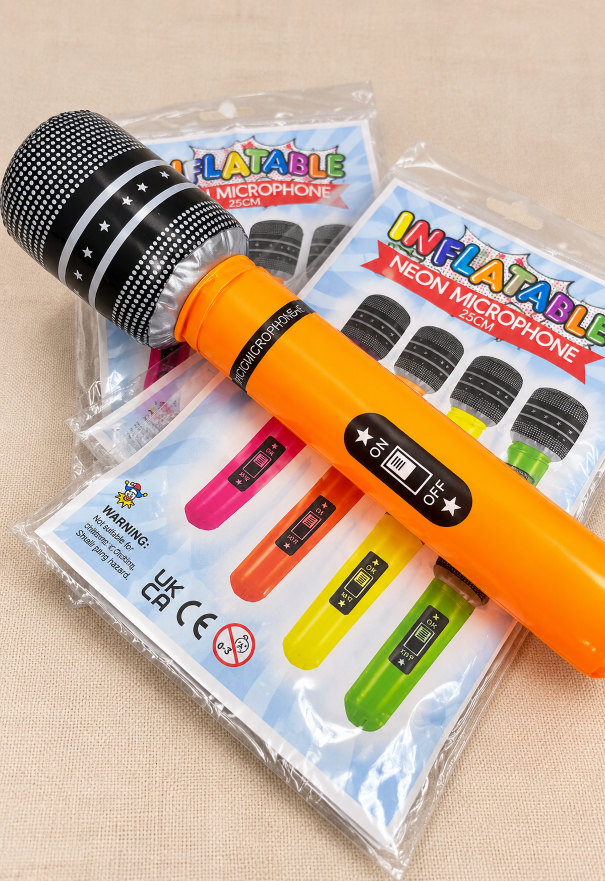 Inflatable Neon Microphone