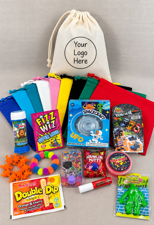 Sample Pre-Filled Fabric Bag for Corporate Clients