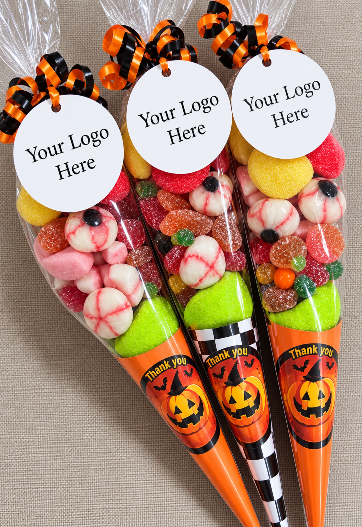 Sample Halloween Sweet Cone for Corporate Clients