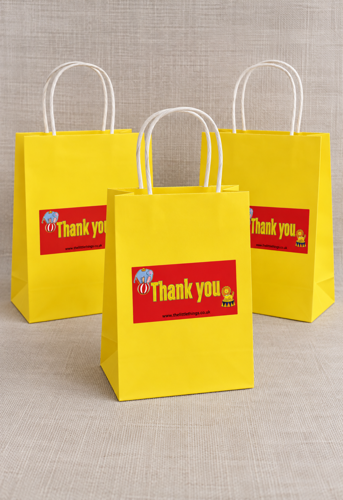 Circus yellow Party Bag