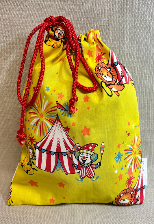 Circus Print Fabric Party Bag