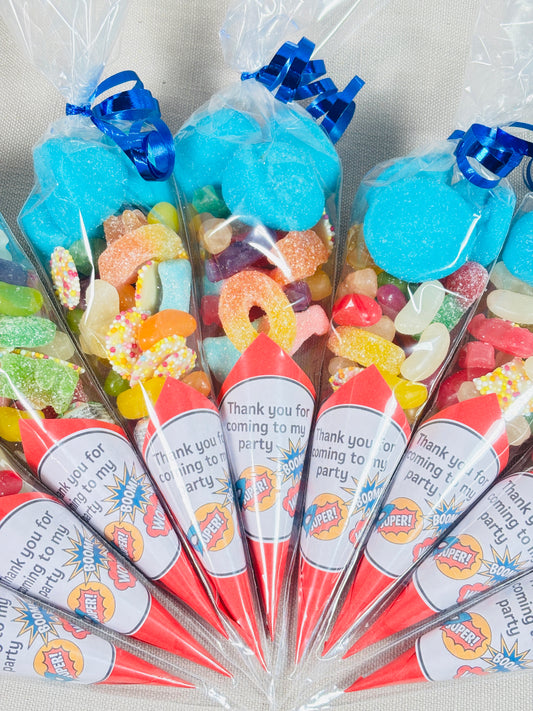 Superhero Sweet Cone Pre Filled