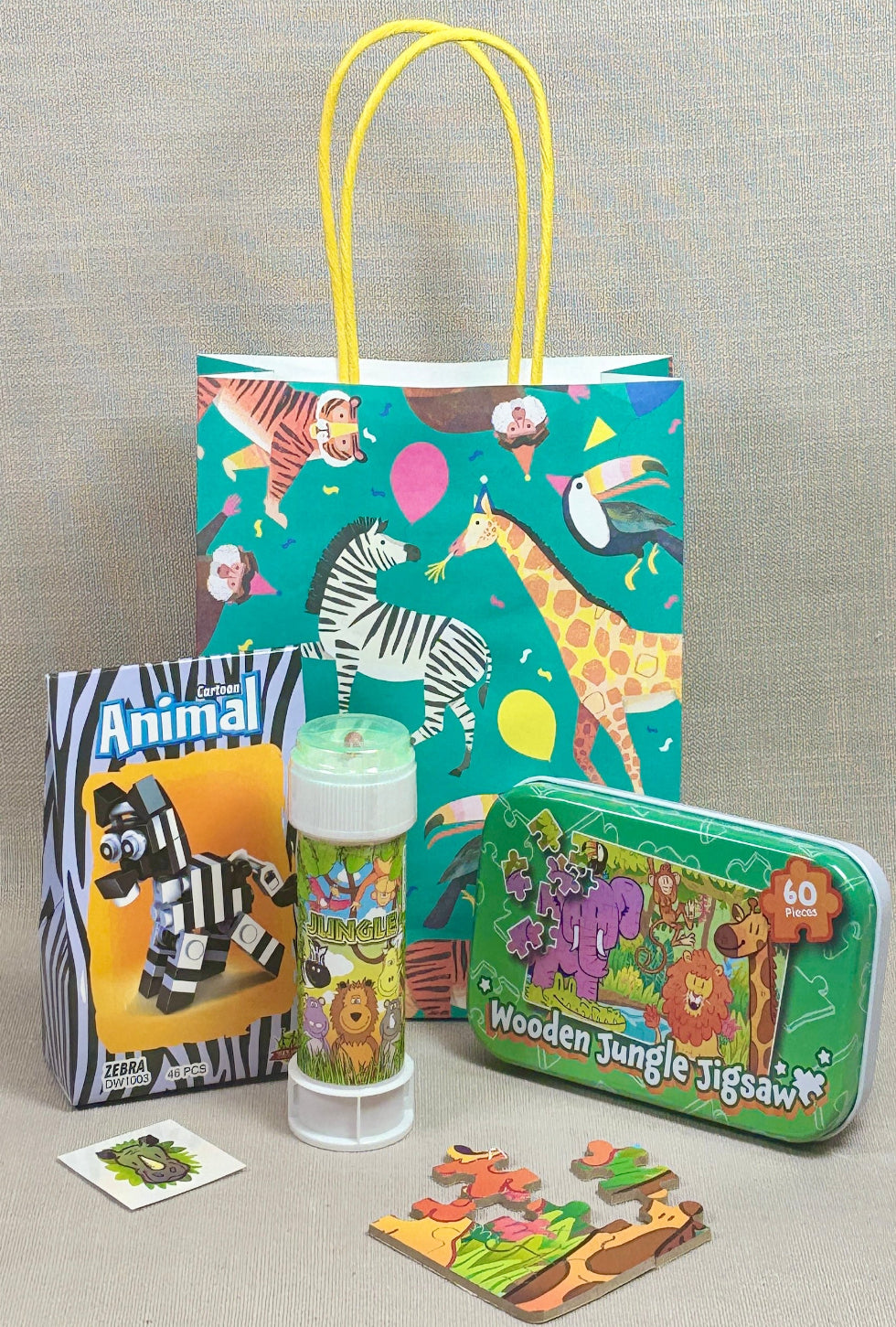 Paper Party Bag - Animal | Pre Filled