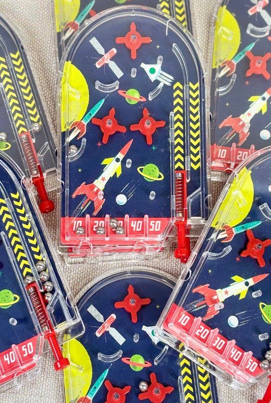 space-themed pinball game.