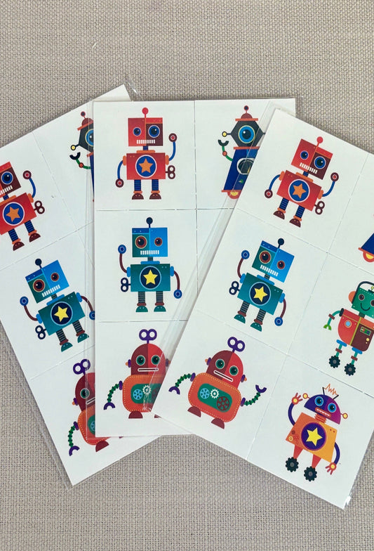 Robot Temporary Tattoos