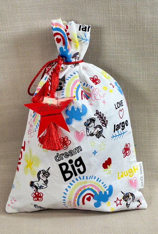 Unicorn Fabric party bag