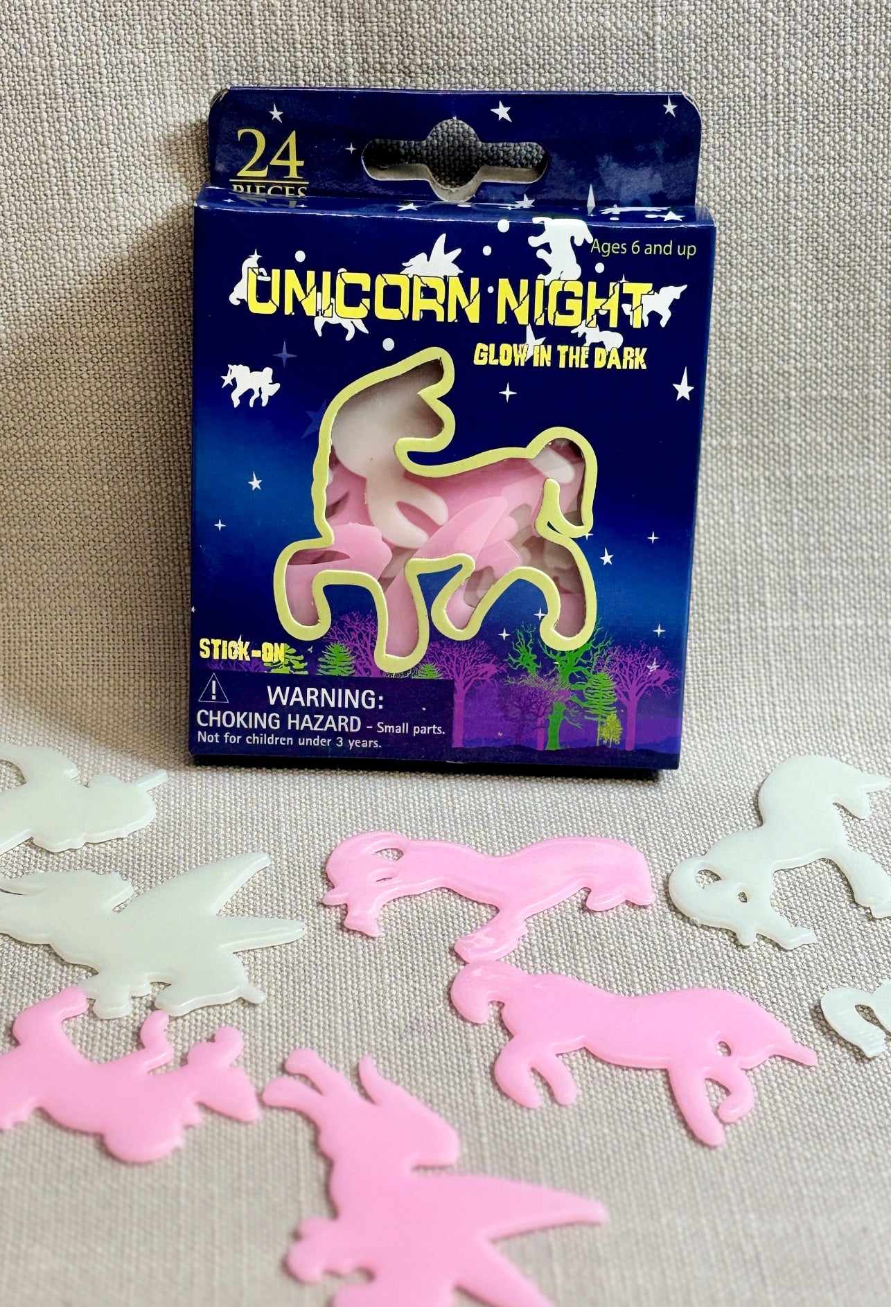 Unicorn night glow in the dark stickers