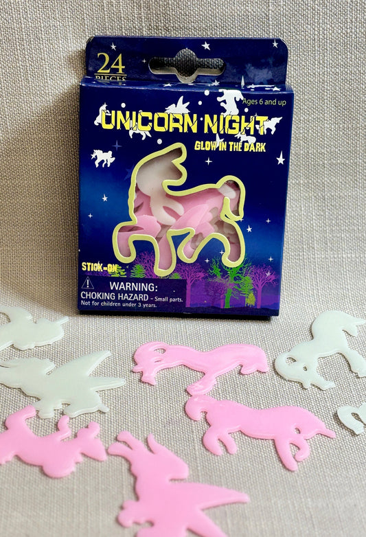 Unicorn night glow in the dark stickers
