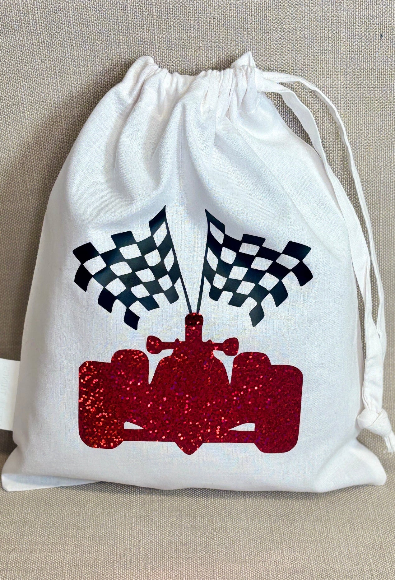 Racing Car Fabric Party Bag