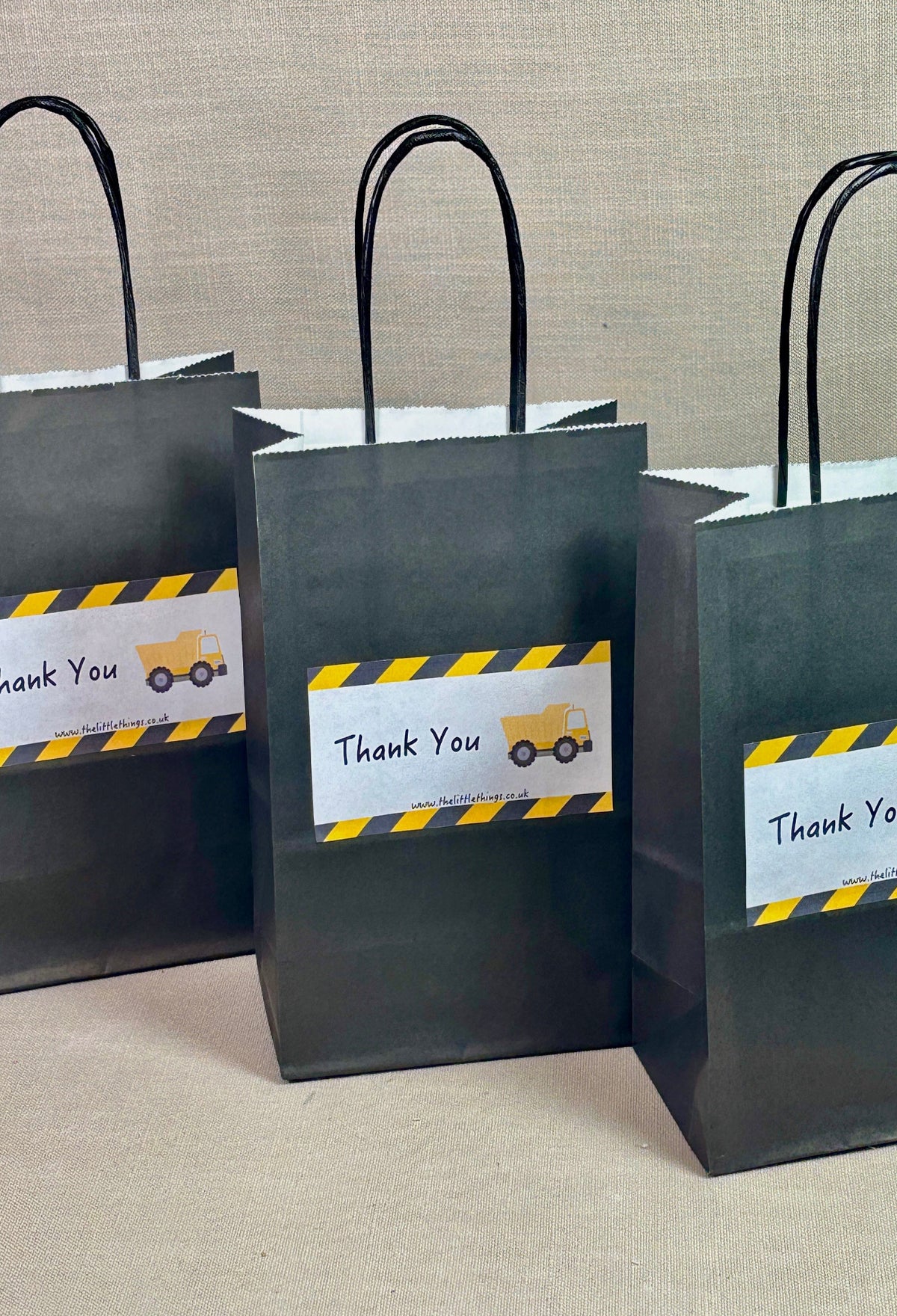 Construction Black Party Bag