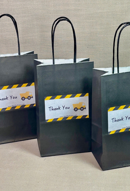Construction Black Party Bag