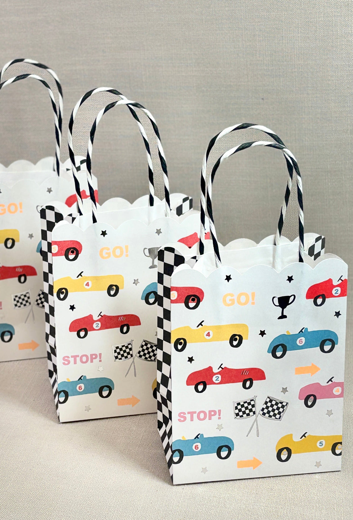Racing Car Paper Bag