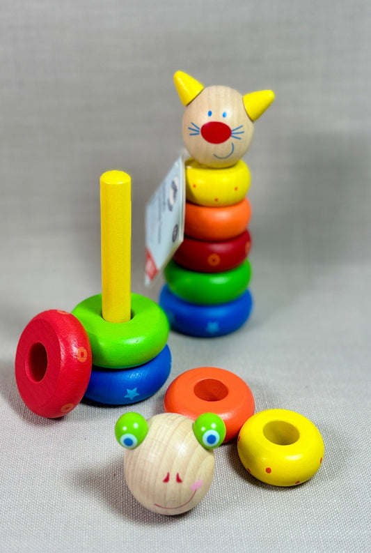 Wooden Animal Stacking Tower