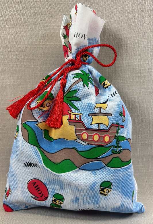 Party bags - Illustrated Pirate Fabric