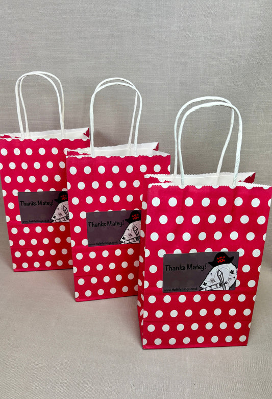 Pirate Red Spotty Party Bag
