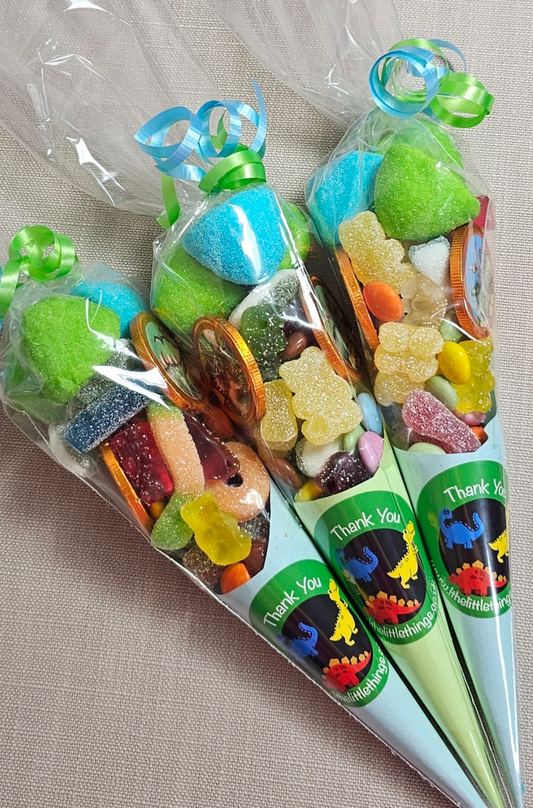 Pre Filled Dinosaur Sweet Cone