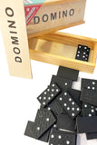 Wooden Box of Dominoes