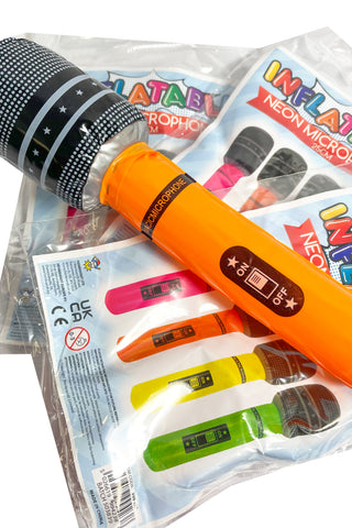Inflatable Neon Microphone