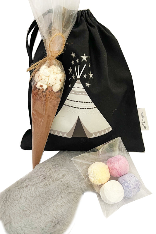 Fabric Party Bags - Sleep Over | Pre filled