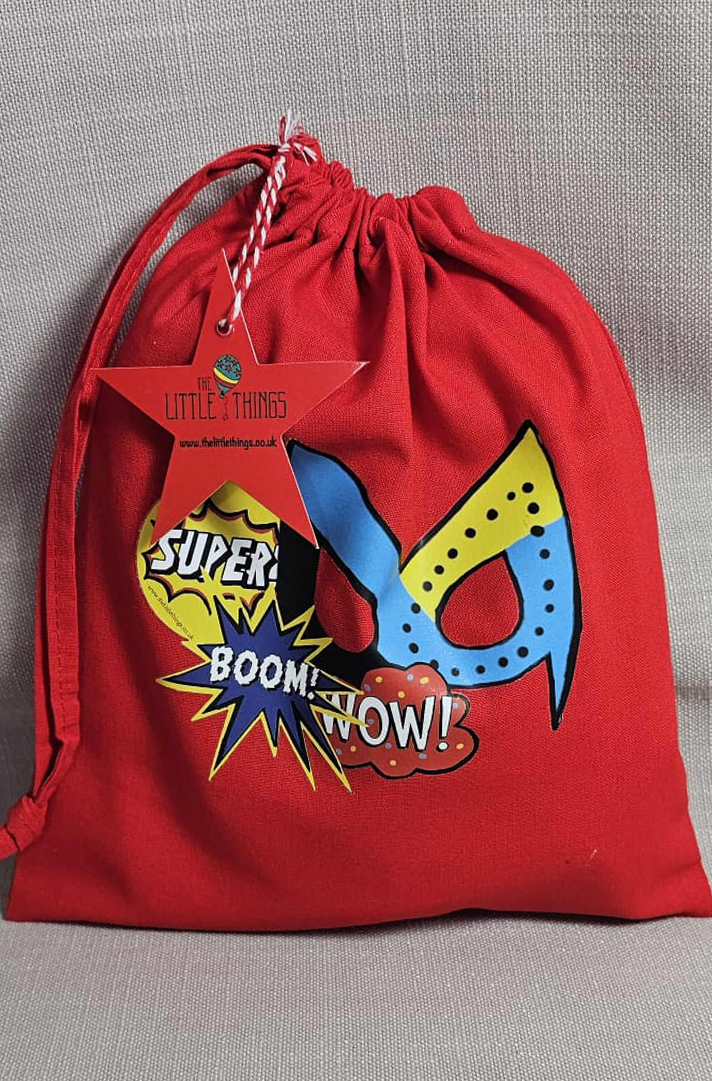 Superhero Fabric Party Bag