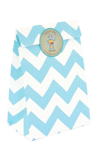 Blue Chevron Classic Party Bag - The Little Things