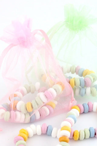 Candy Necklace In An Organza Bag - The Little Things