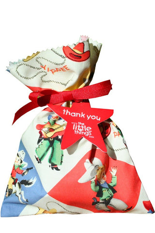 Cowboy Fabric Party Bag - The Little Things