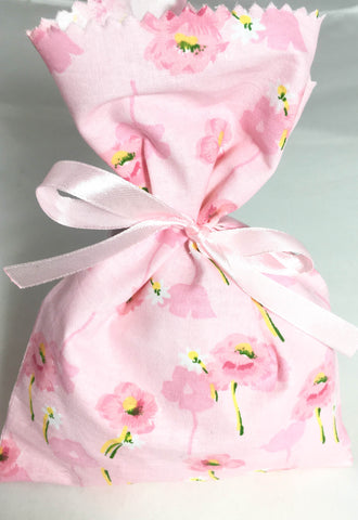 Pink Mix Fabric Party Bag (Pack of 6) - The Little Things