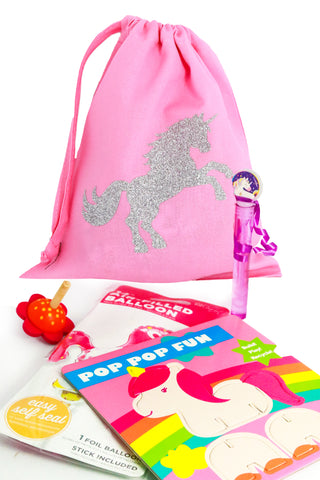 Magic Rainbow Unicorns Drawstring Travel Bag