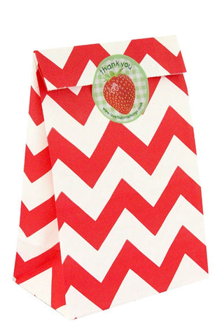Red Chevron Classic Party Bag - The Little Things