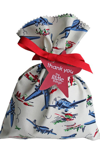 Wild Blue Yonder Fabric Party Bag - The Little Things