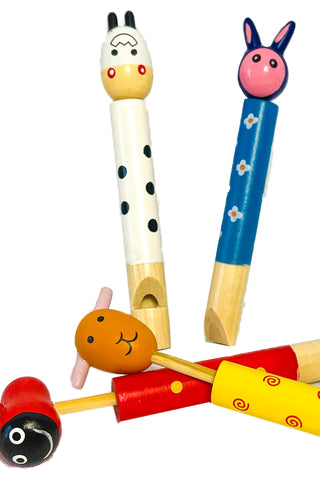 Wooden Animal Flutes