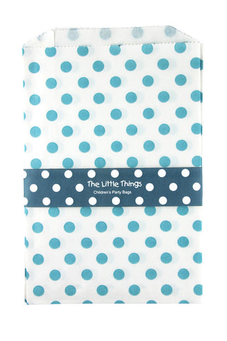 Blue Spotty Treat Party Bags (Quantity 12) - The Little Things