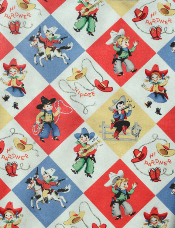 Cowboy Fabric Party Bag - The Little Things