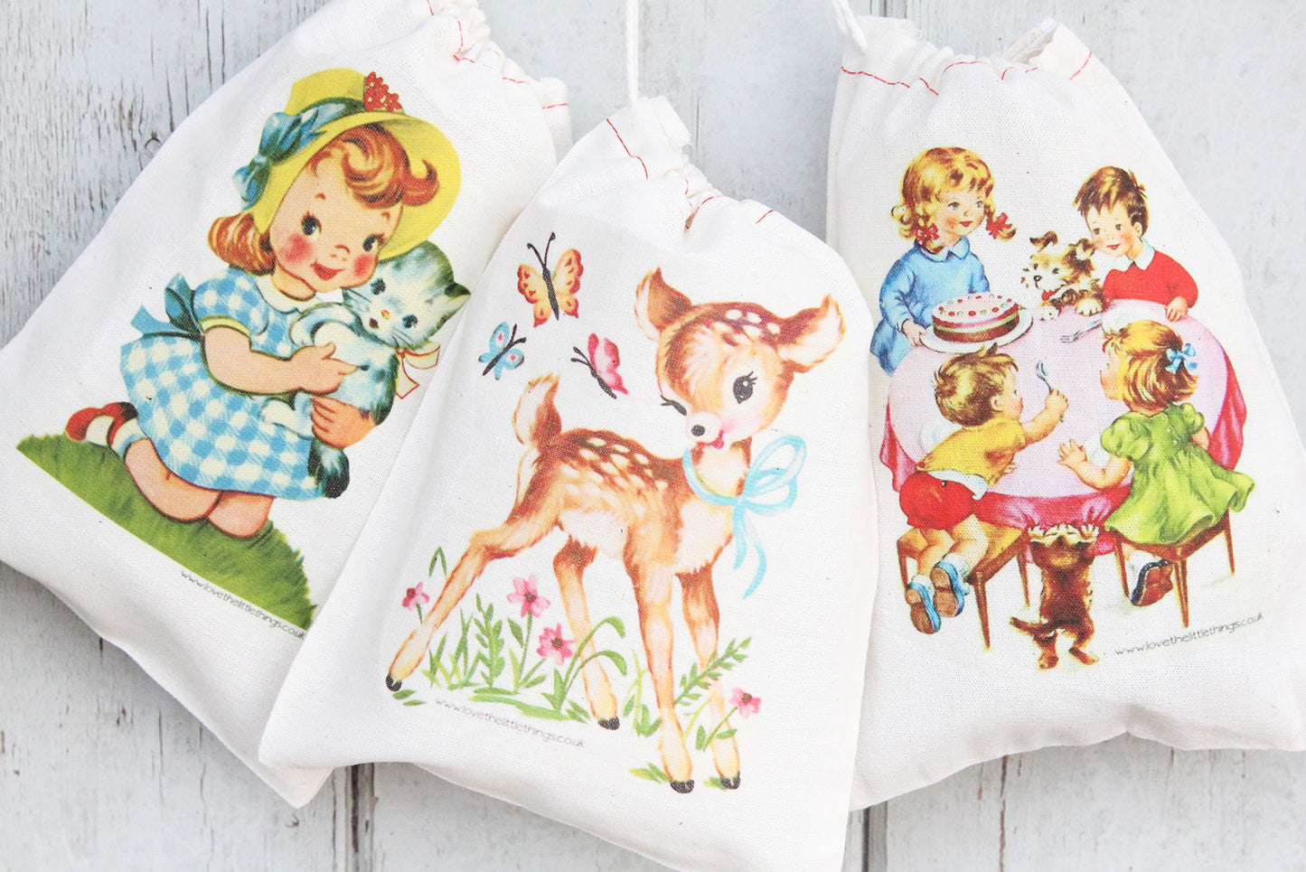 Spaceboy Vintage Fabric Party Bag - The Little Things