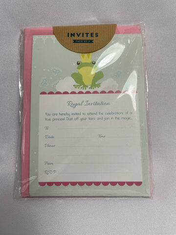 Royal Frog Party Invites - The Little Things