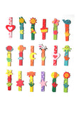 Wooden Colourful Peg - The Little Things